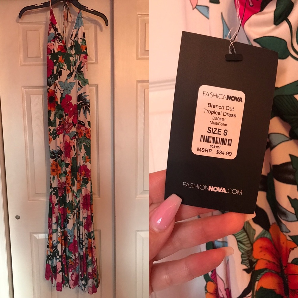 Fashion Nova Tropical Dress